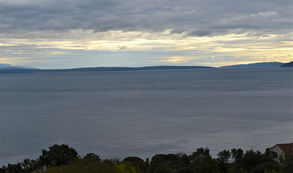 Terasa s výhledem na moře nemovitosti A2695, která je na prodej v Chorvatsku v regionu Opatija - Panorama Scouting.