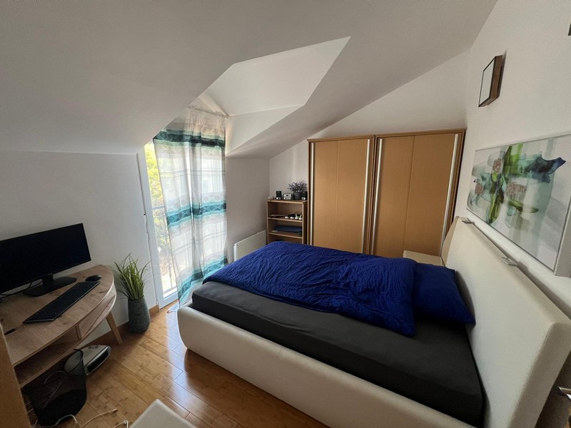 Ložnice apartmánu A2803 v Tisno, Chorvatsko.