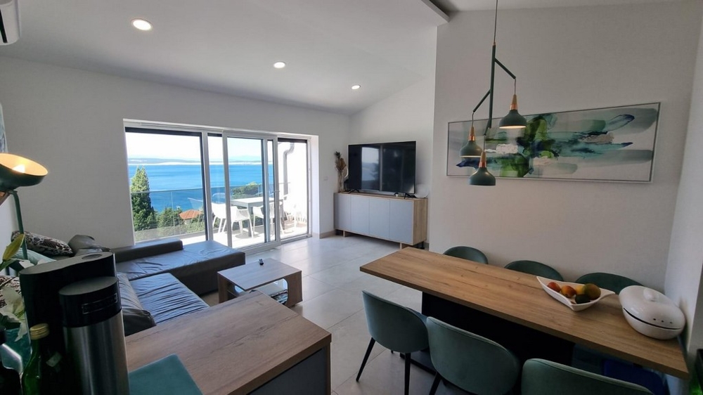 Pohled na moře při vaření. Nemovitosti Chorvatsko - A2971