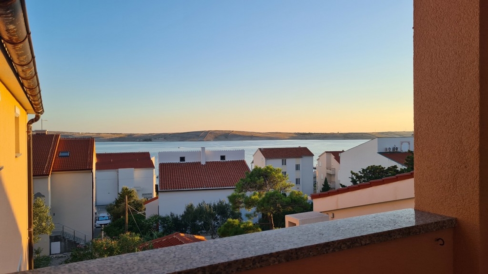 Výhled na moře z terasy nemovitosti A3004 v Chorvatsku - Panorama Scouting.