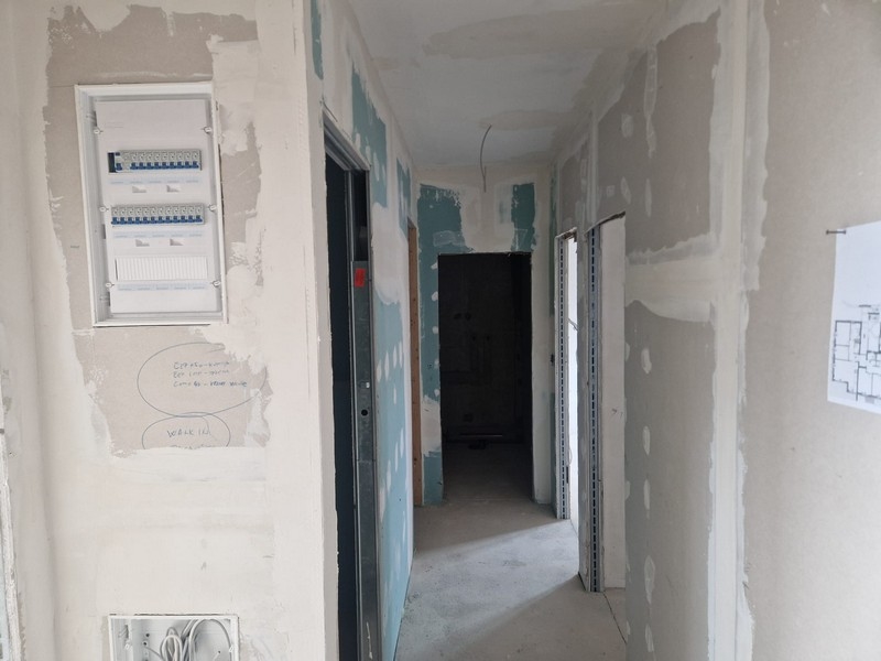 Panoramatický výhled na moře z nemovitosti A3011 poblíž Trogiru v Chorvatsku.