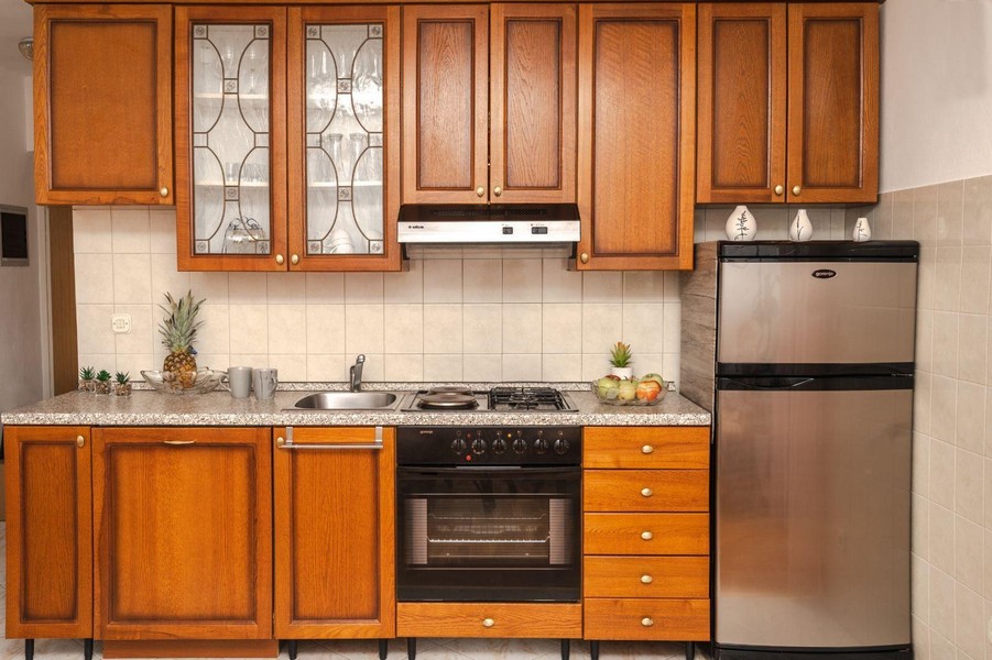 Kuchyň ve venkovském stylu.