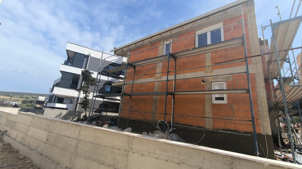 Výstavba nemovitosti v Chorvatsku, moderní mezonetové byty ve fázi developmentu