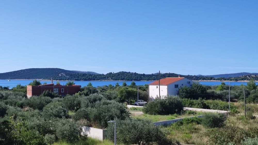 Terasa nového bytu A3361, který je nabízen k prodeji v Chorvatsku.