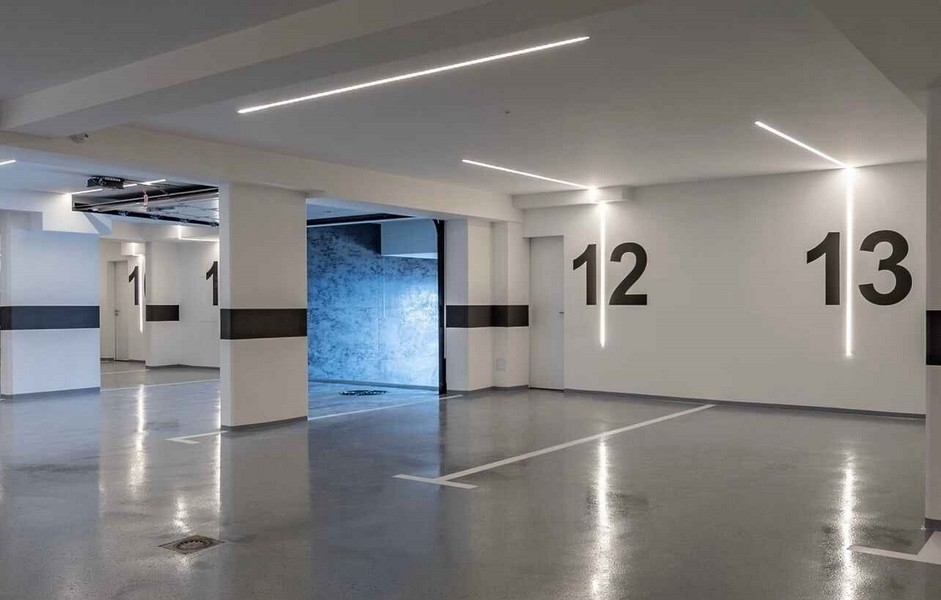 Podzemní parkoviště objektu A3385, Chorvatsko.