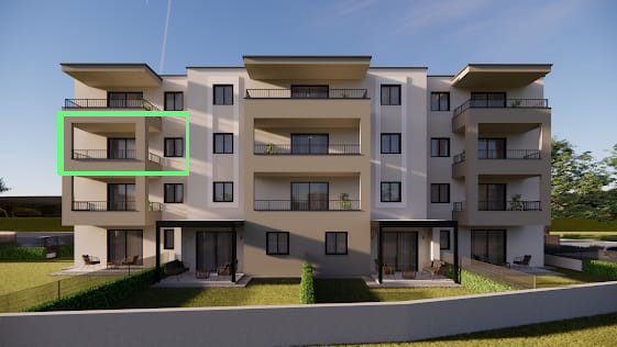 Prodám byt ve druhém patře nedaleko Poreče na Istrii - Panorama Scouting.