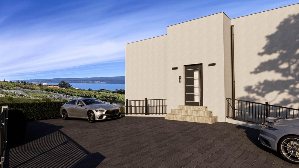 Venkovní plocha s parkovacími místy.