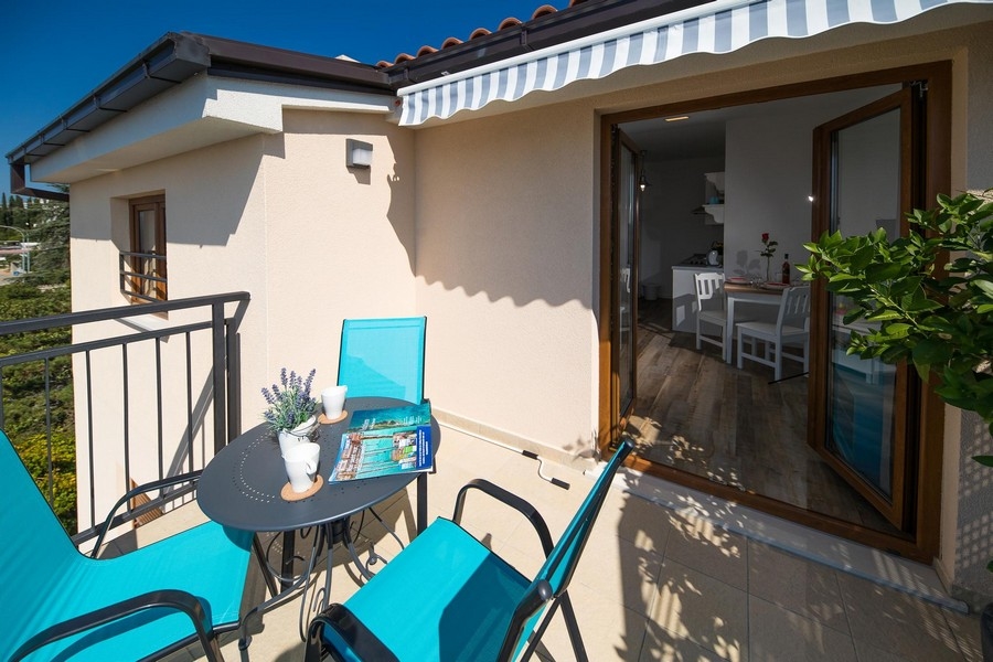 Terasa bytu A3553, který je na prodej v Crikvenici.