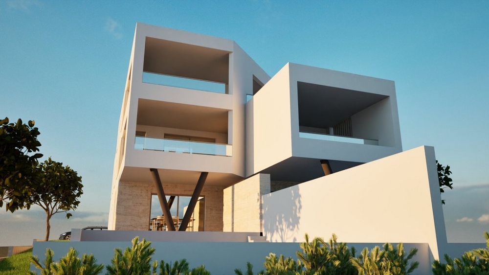Vizualizace dokončené novostavby s penthousem ve Vodicích - A3577.