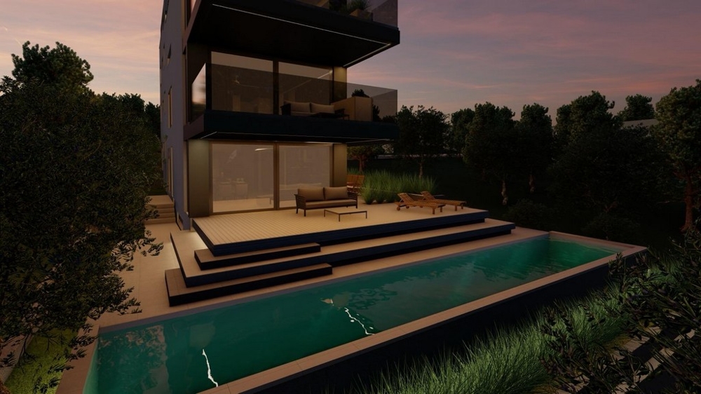 Přízemní byt s bazénem na prodej v Chorvatsku - Panorama Scouting A3619.