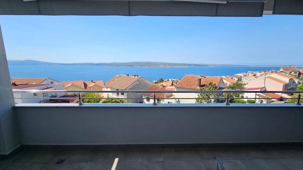 Terasa s krásným výhledem na moře - nemovitost A3627 v Chorvatsku.