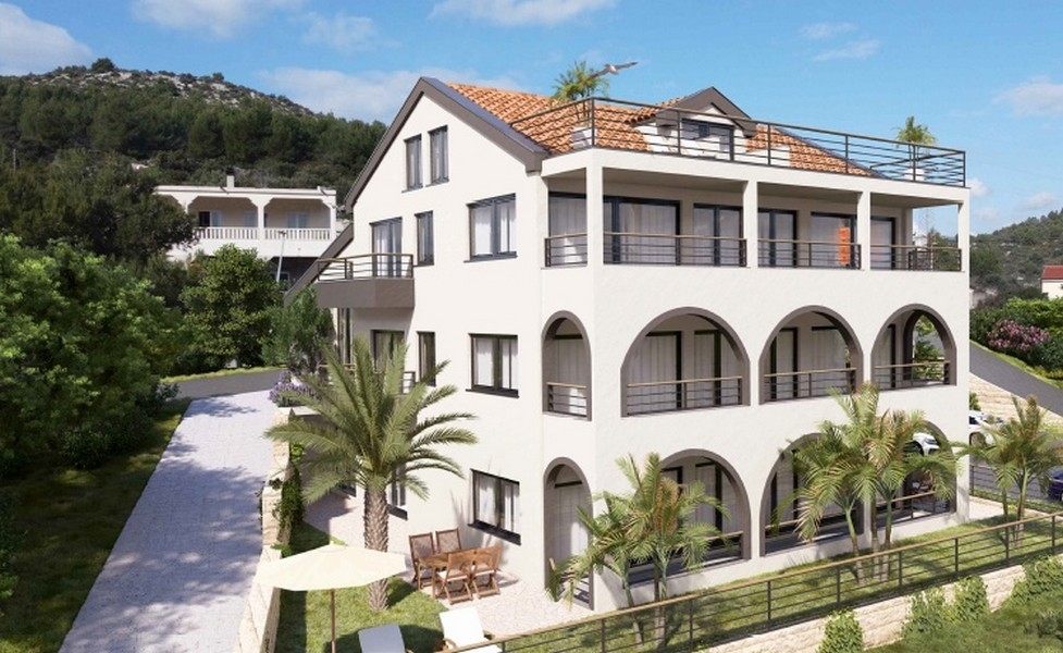 Moderní nové byty na prodej v regionu Trogir, Chorvatsko.