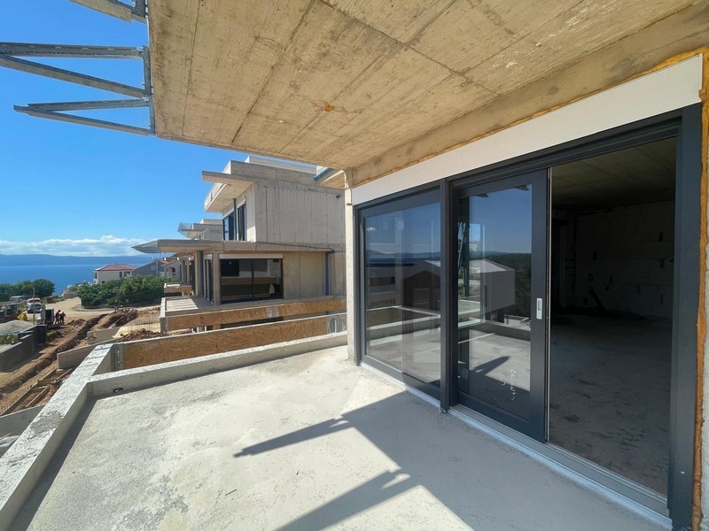 Terasa s krásným výhledem na moře - nemovitost A3664 Ostrov Krk.