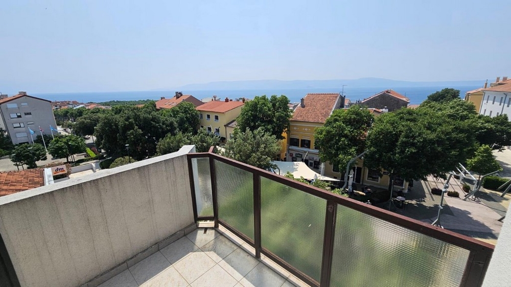 Výhled na moře z bytu A3677 v Chorvatsku.