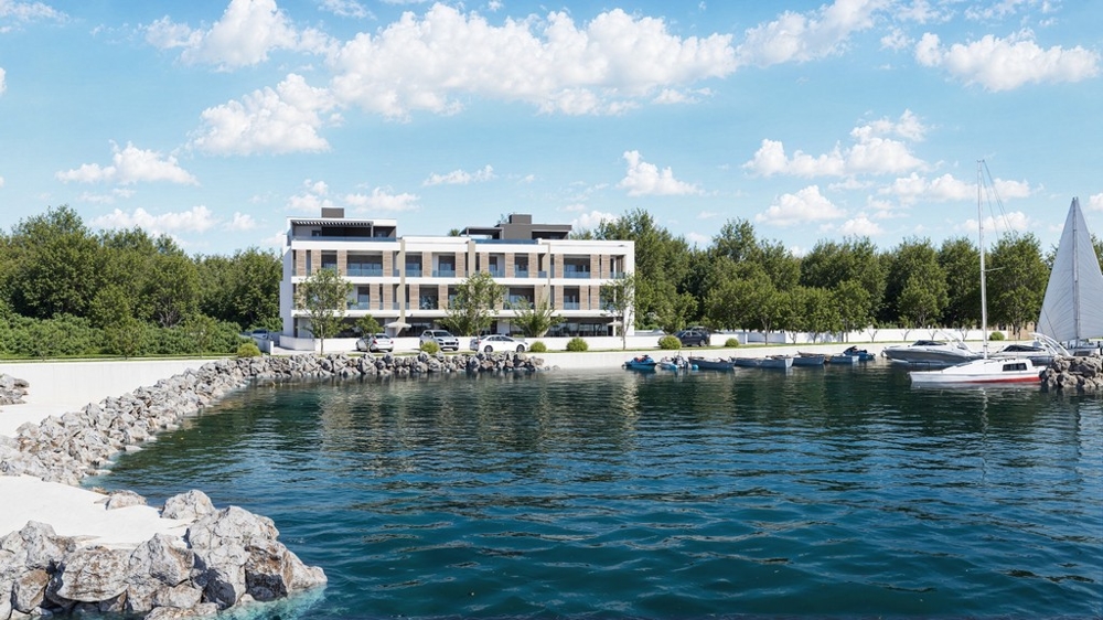 Vizualizace projektu nové budovy přímo na pobřeží Zatonu