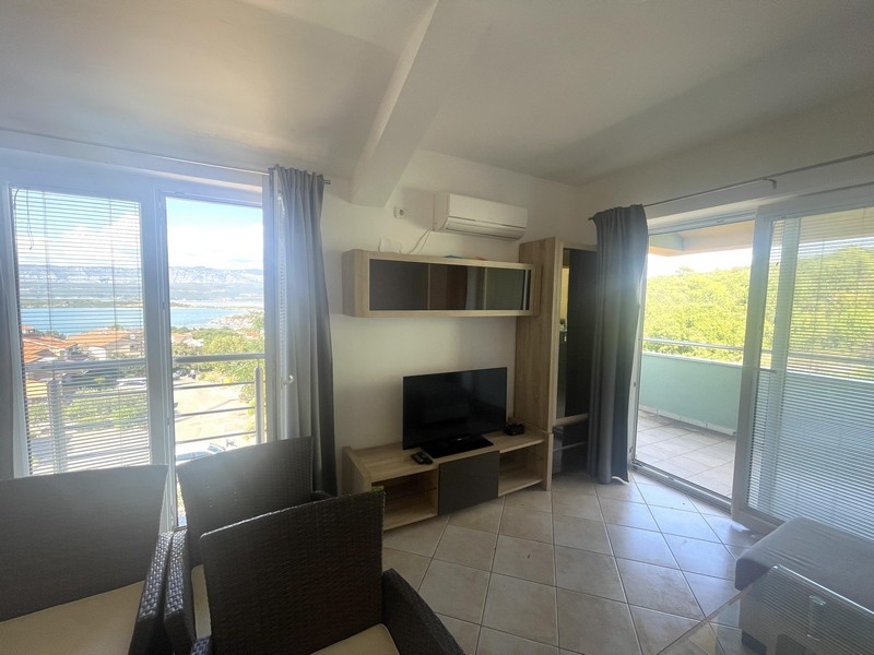 Klimatizovaný obývací pokoj nemovitosti A3696 v Chorvatsku.