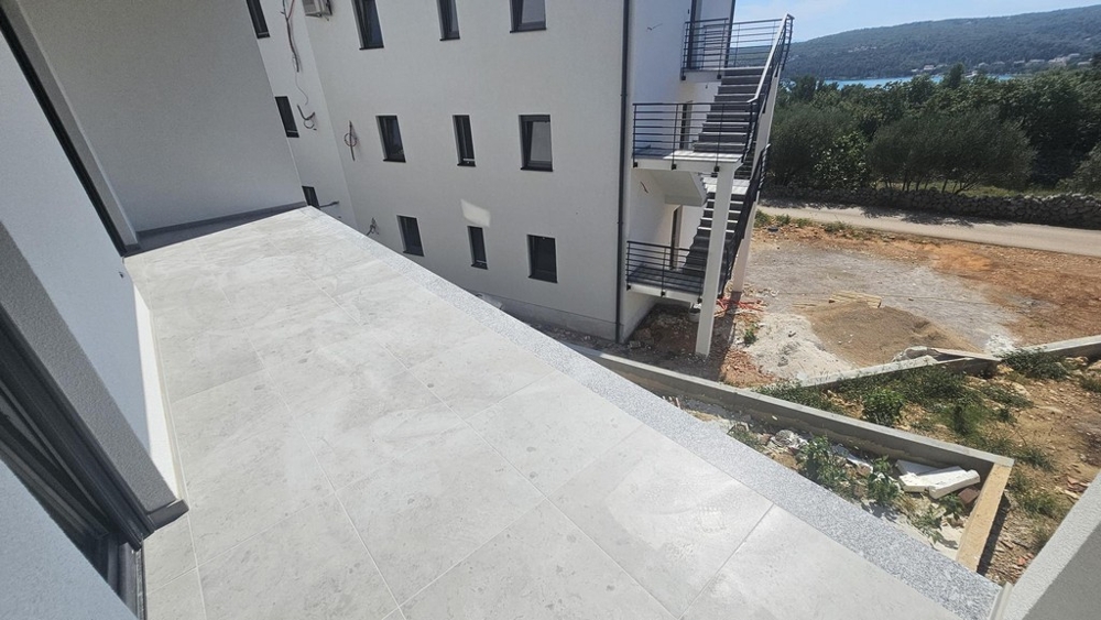 Balkon nového bytu v Soline