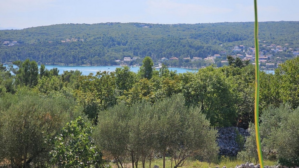 Výhled na moře z apartmánu v Soline na ostrově Krk