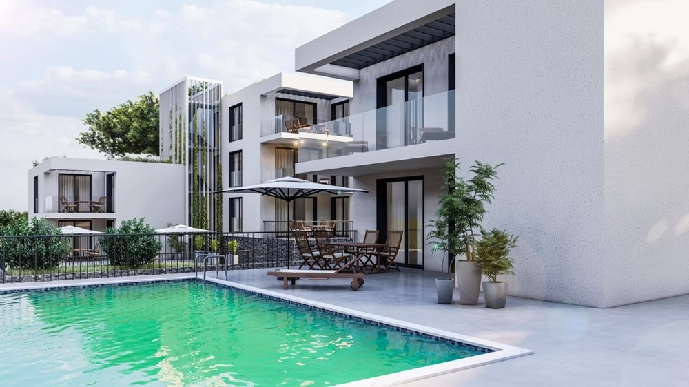 Moderní nové apartmány s bazénem