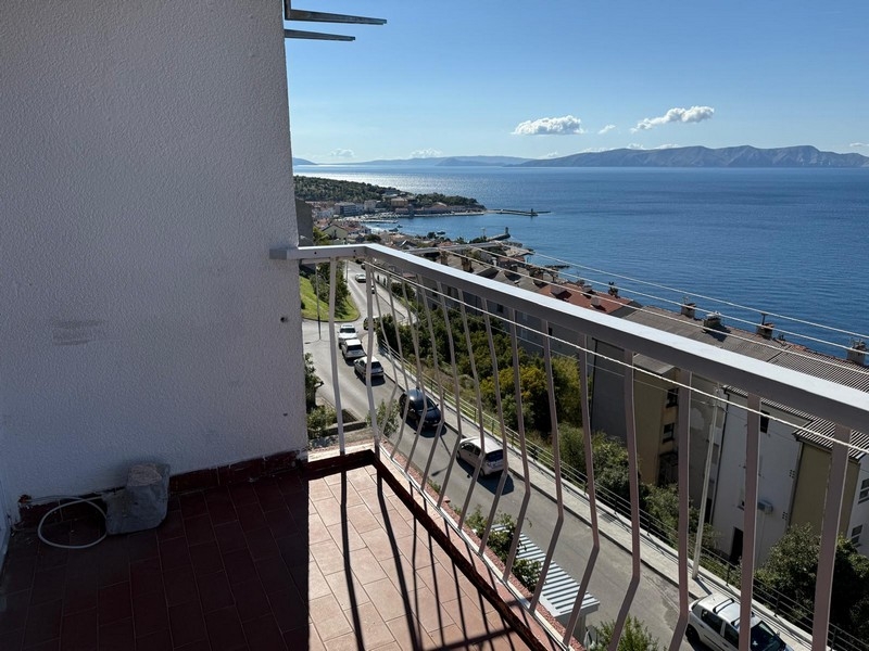 Výhled na moře z nemovitosti A3769 poblíž Senj, Kvarnerský záliv.