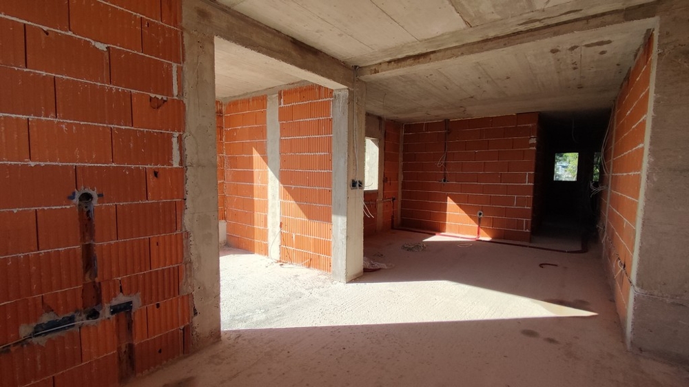 Shell obývací prostor s otevřenými prostory