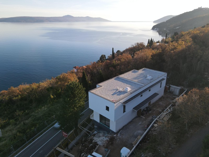 Panoramatický výhled na moře z nemovitosti A3832 v Chorvatsku.