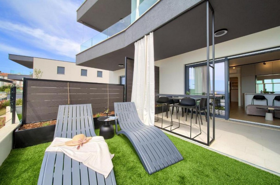 Prodej bytu se zahradou v přízemí na Krku - Panorama Scouting A3838