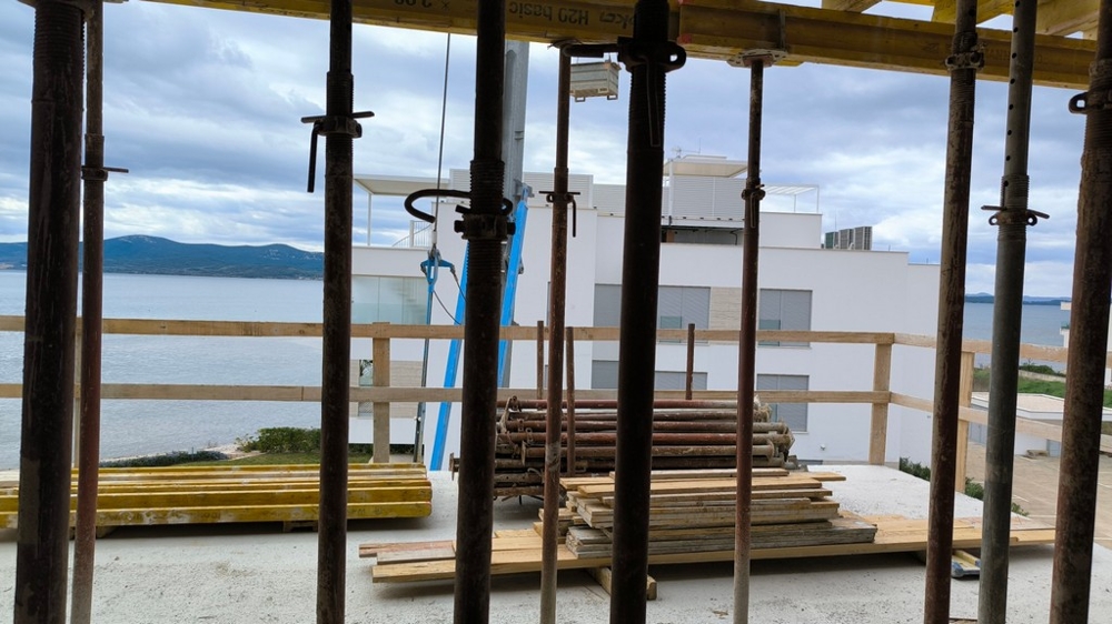 Nový stavební projekt v Chorvatsku ve výstavbě