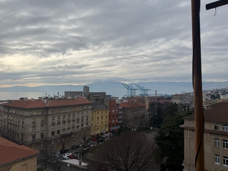 Výhled na moře z balkonu nemovitosti A3855 v Chorvatsku - Panorama Scouting.