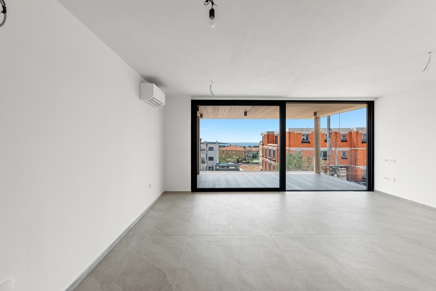 Výhled na moře z bytu A3874 v Novigradu, Istrie - Panorama Scouting.