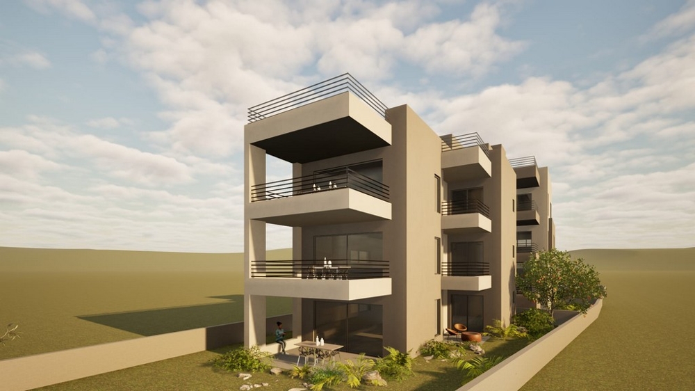 Moderní novostavba s balkony a terasami v Chorvatsku