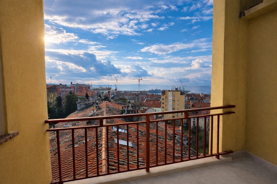 Byt s výhledem na moře na prodej v centru Rijeky, Kvarnerský záliv.