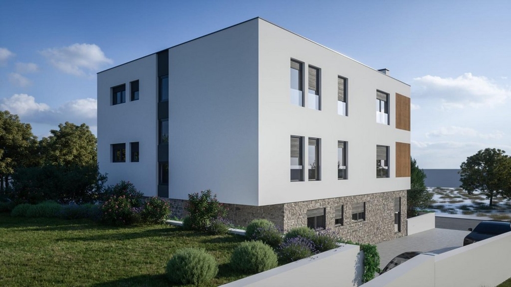 Moderní rezidenční komplex v blízkosti moře v Chorvatsku