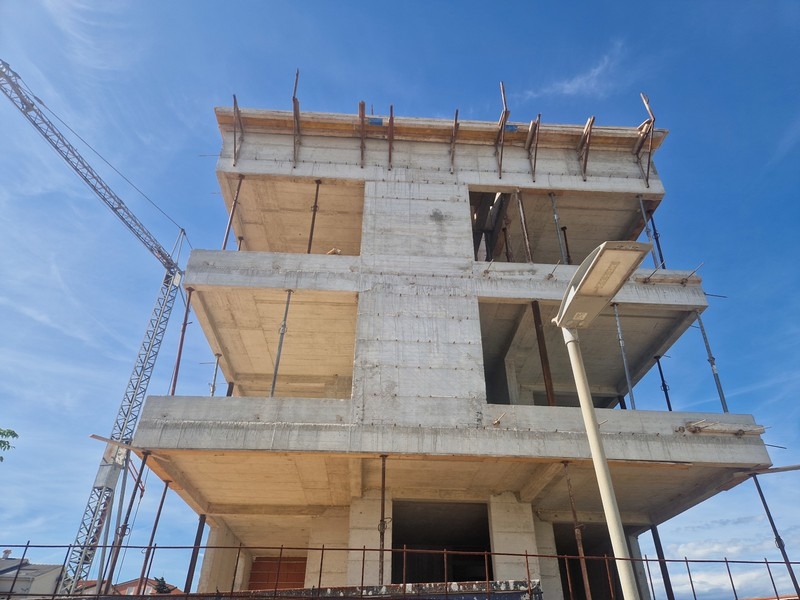 Nový stavební projekt s výhledem na moře v Povljaně