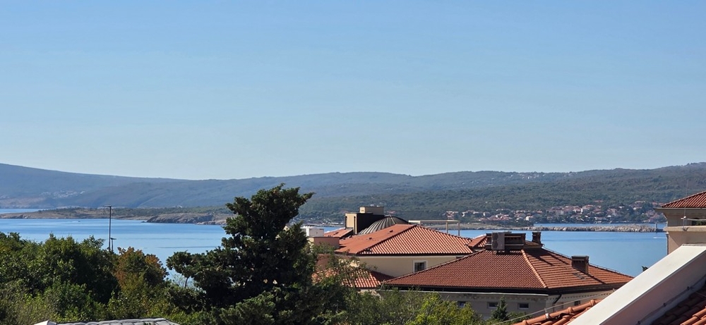Panoramatický výhled na moře z apartmánu A4103 v Crikvenici