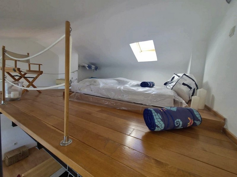 Galerie se světlíkem jako další spací prostor