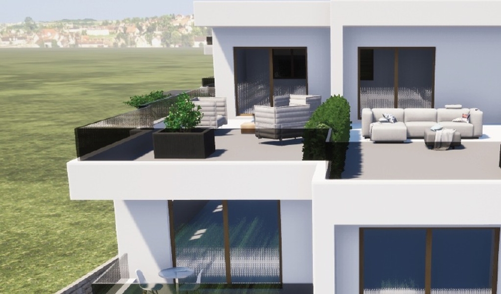 Střešní terasa s letní kuchyní a salonkem v Tribunji