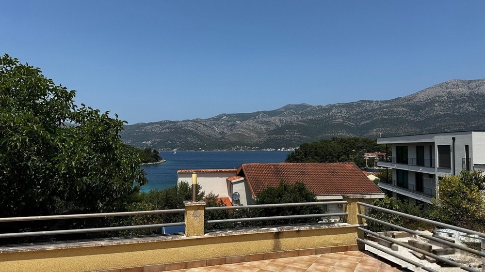 Apartmán s výhledem na moře v Žrnovska Banja, ostrov Korčula
