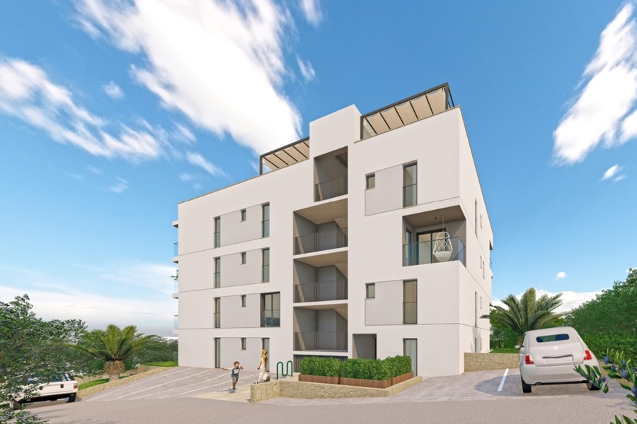 Byt v přízemí s jižní terasou na Ciovu, Dalmácie