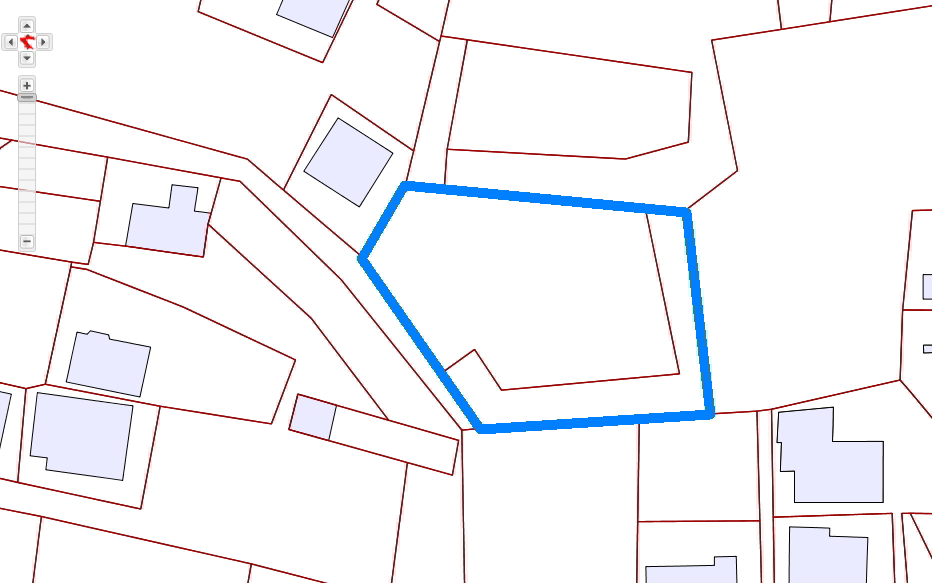 Tvar pozemku na prodej u Rogoznice