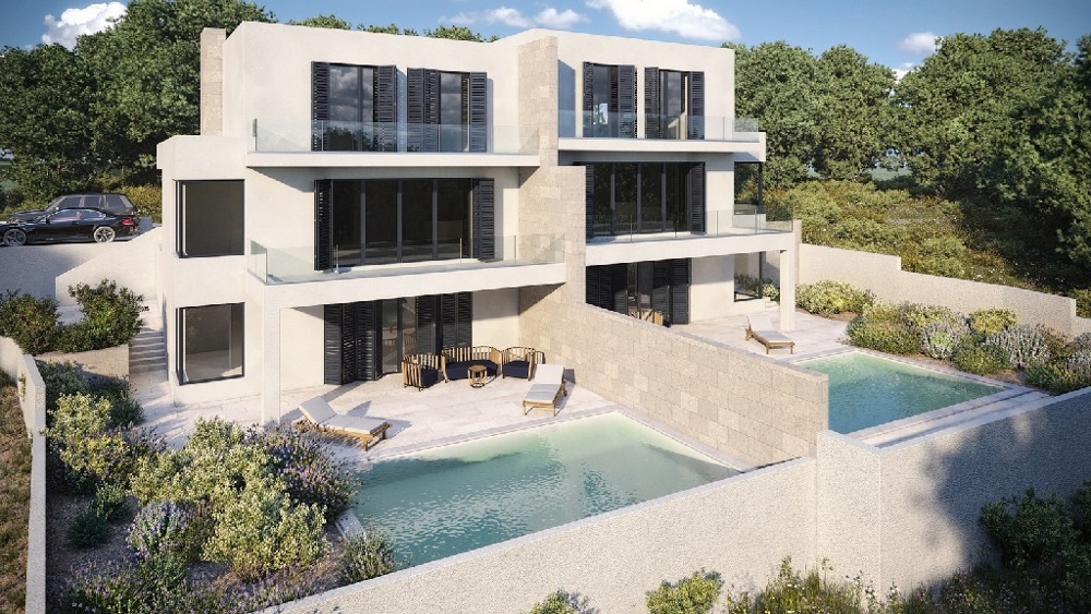 Nové domy v Dalmácii na prodej.