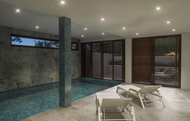 Bazén s relaxační zónou