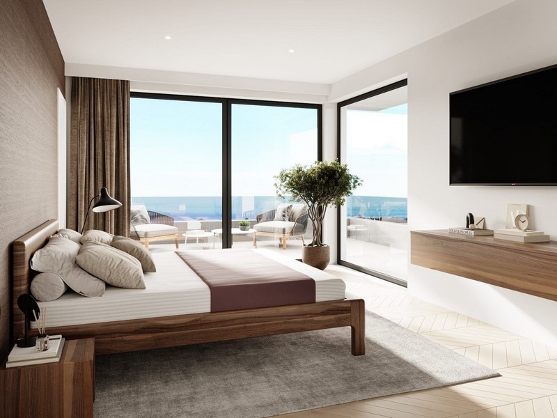 Ložnice s výhledem na moře ve vile H2440 na Istrii - Panorama Scouting.