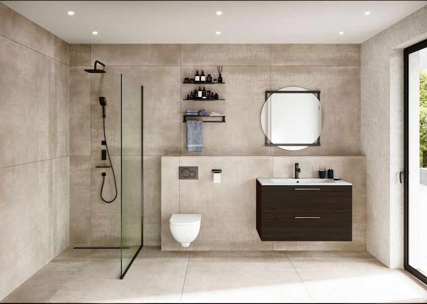 Moderní koupelna se sprchovým koutem - Objekt H2440 v Chorvatsku, Panorama Scouting.