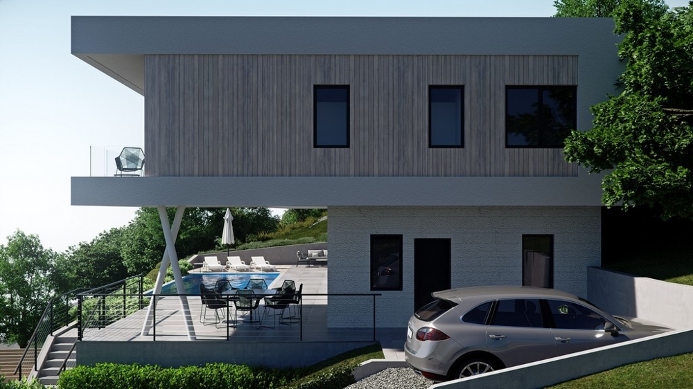 Vysoce kvalitní dům nad Opatijí