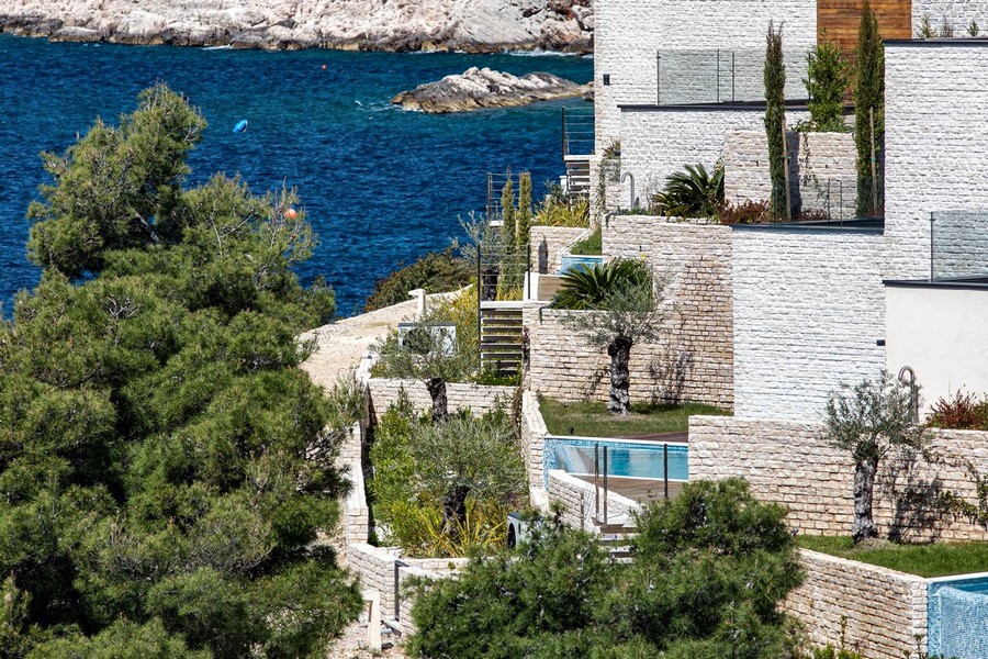 Sedm vil na soukromém místě v Primoštenu