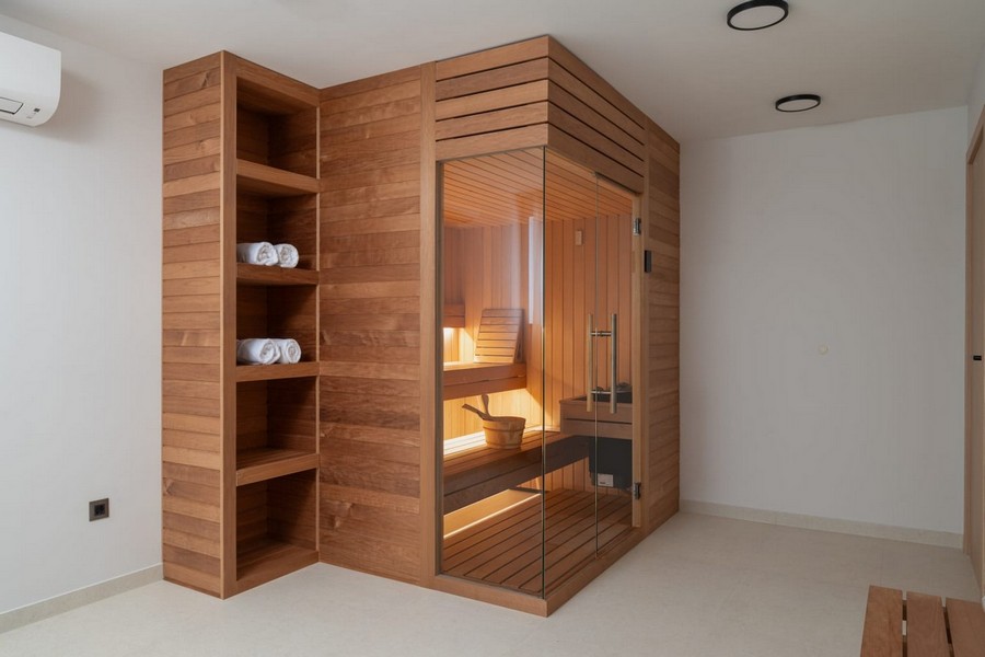 Soukromá sauna v moderním wellness