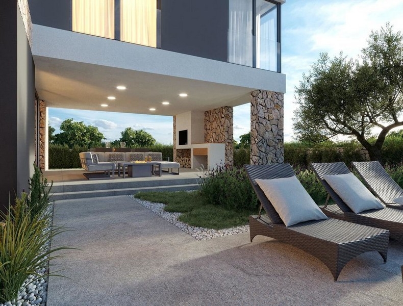 Terasa s grilem a posezením - Panorama Skauting