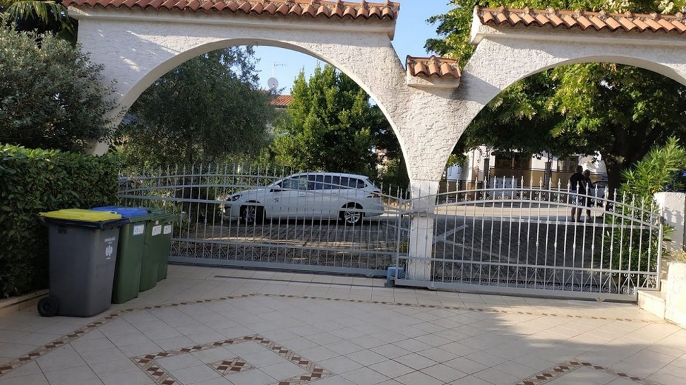 Vstupní brána s oblouky, dům v Poreči, Chorvatsko