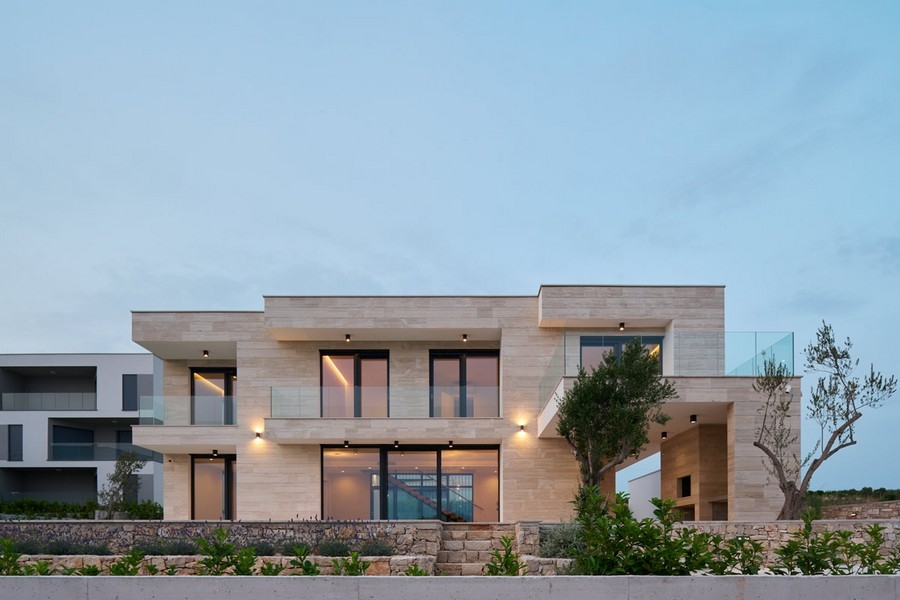 Moderní vila v Chorvatsku s výhledem na moře, na prodej